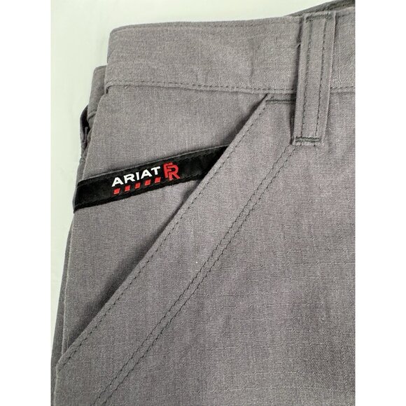 Ariat FR M4 Relaxed Duralight Ripstop Bootcut Pant Gray Men’s 34x34 10026002 - Picture 6 of 12